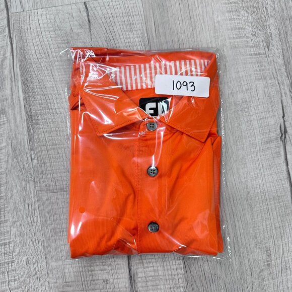 FootJoy Golf Polo Mens Large Tennessee Orange Short Sleeve Athletic Performance - Picture 8 of 8